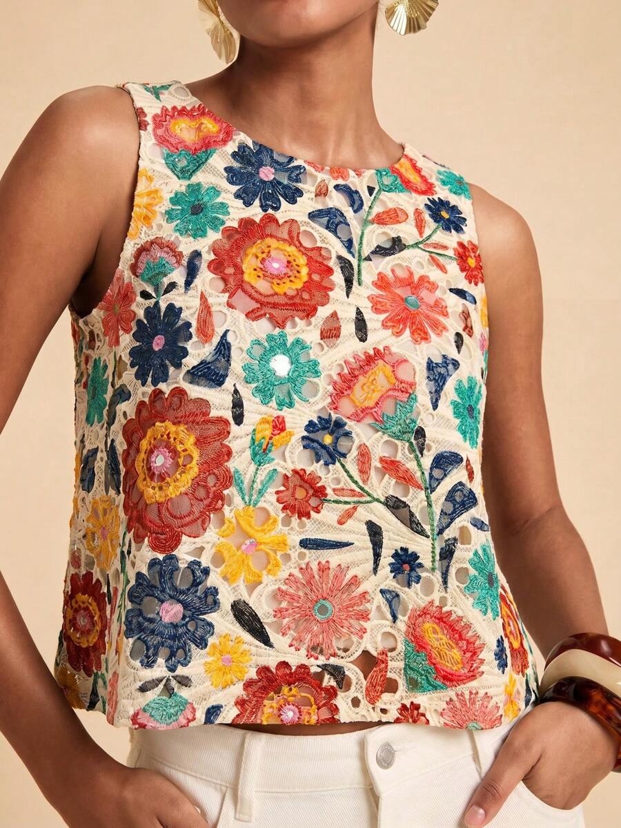 Travachic Top Casual Versátil de Gola Redonda para Uso Diário