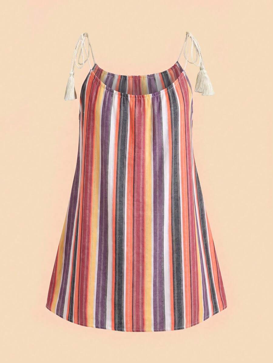 Vestido de Praia Feminino - Estampa de Palmeira e Detalhe de Nó