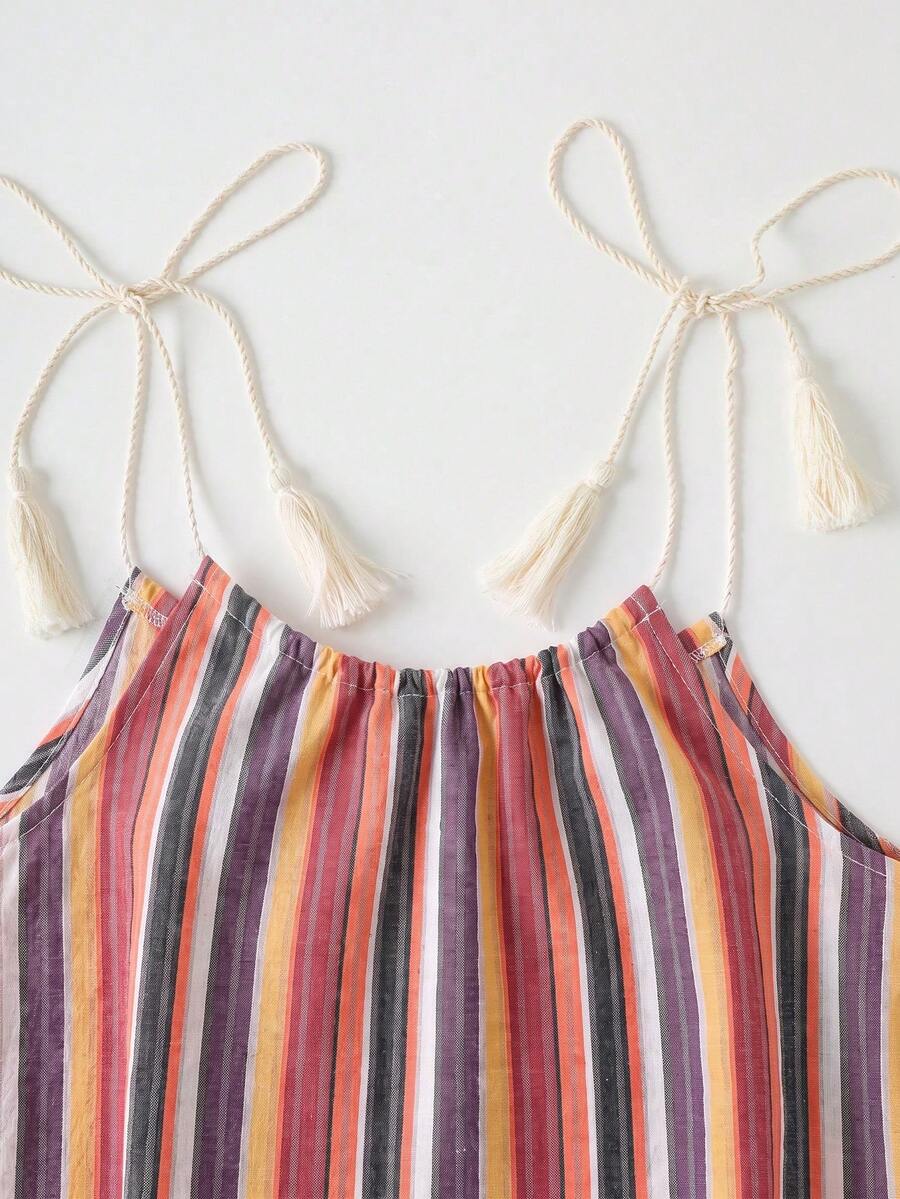Vestido de Praia Feminino - Estampa de Palmeira e Detalhe de Nó