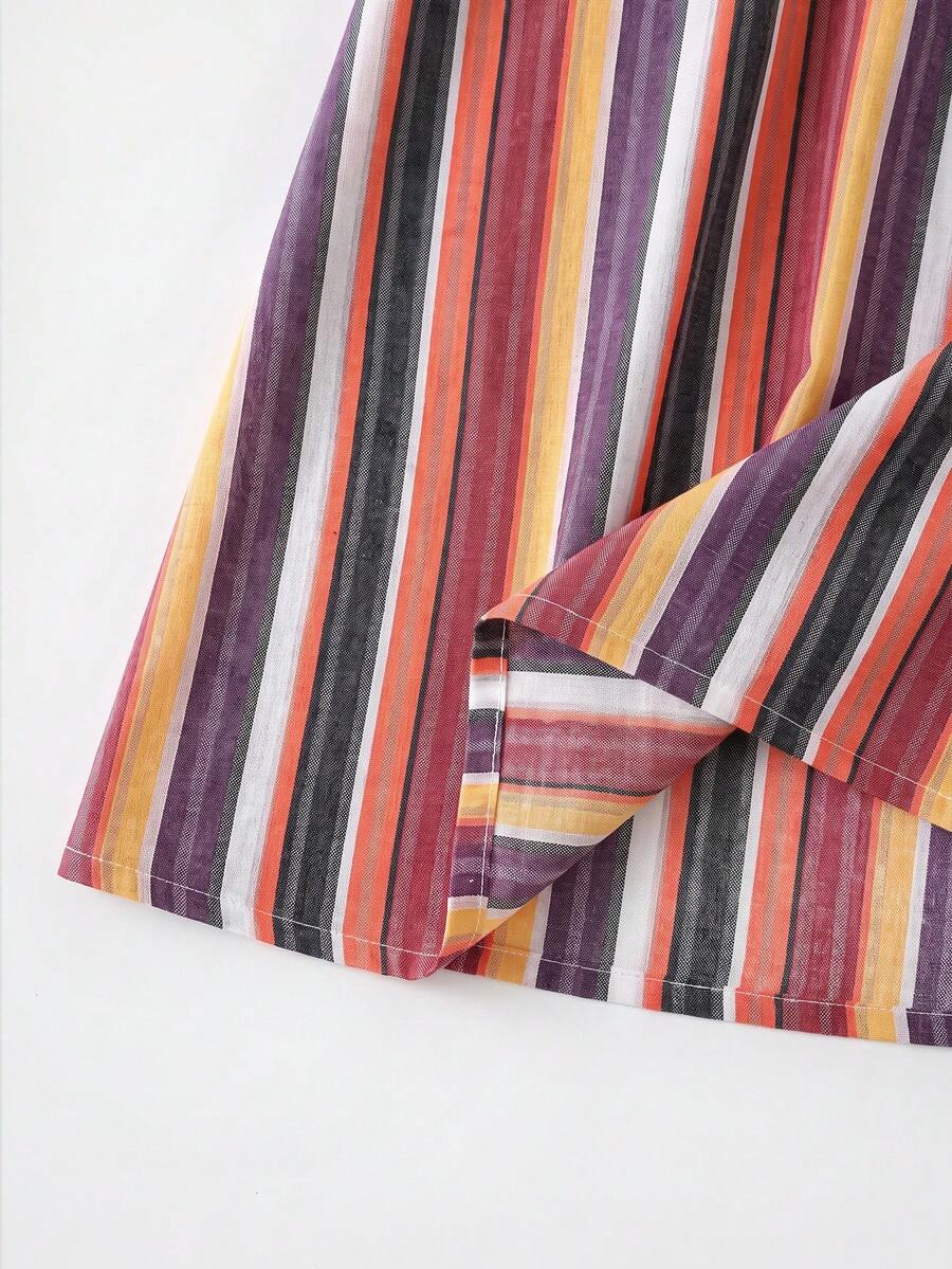 Vestido de Praia Feminino - Estampa de Palmeira e Detalhe de Nó