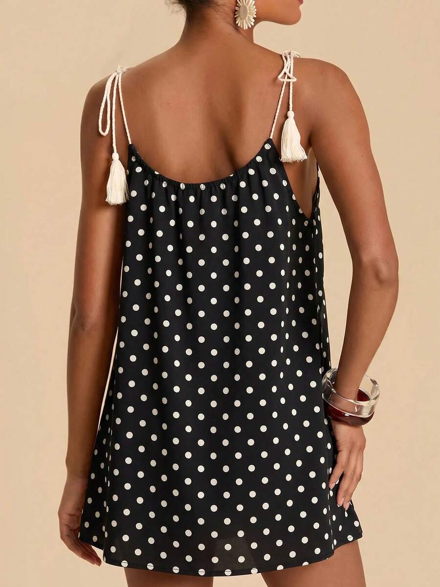 Vestido de Praia Feminino - Estampa de Palmeira e Detalhe de Nó