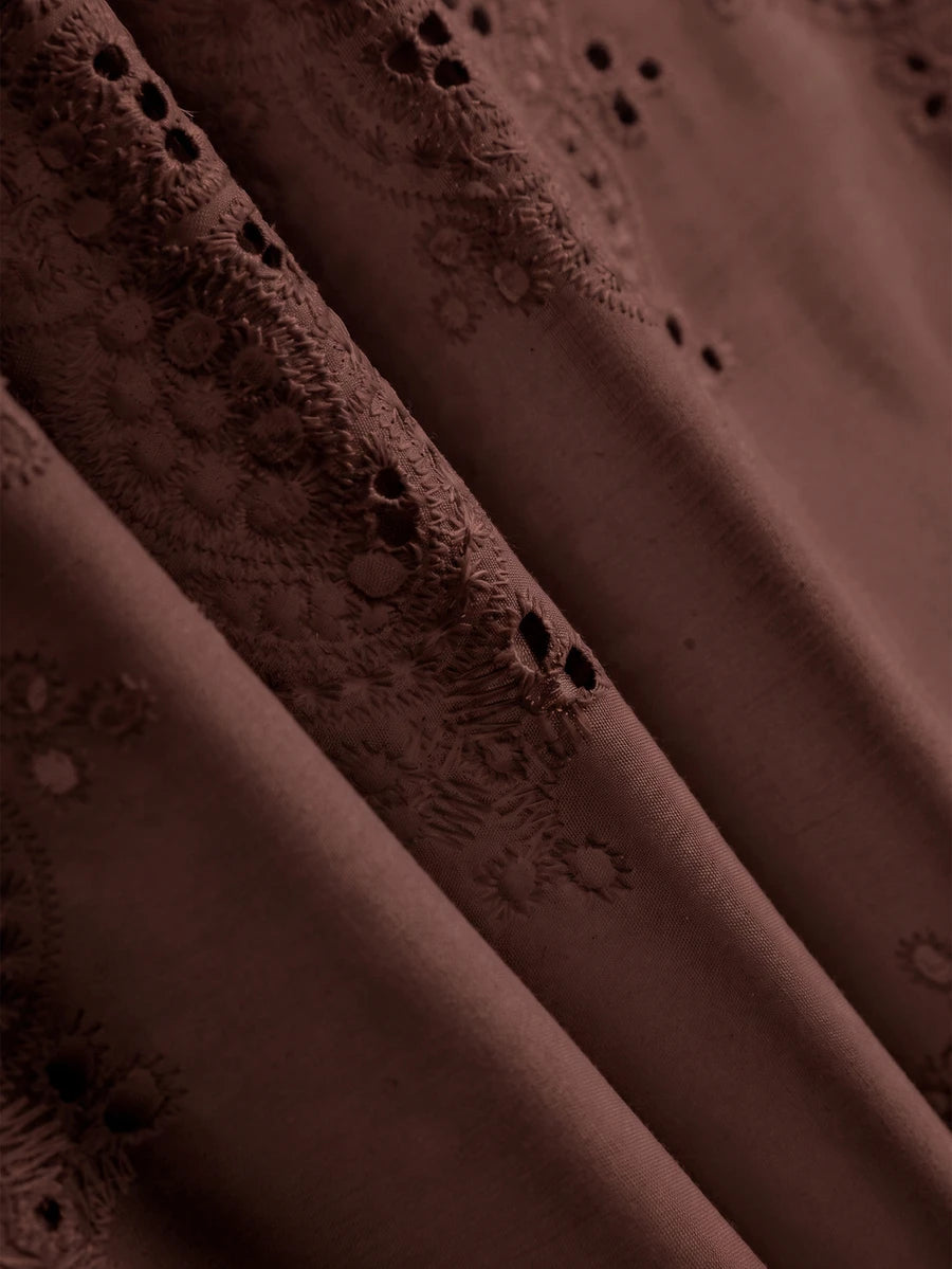 Vestido de Praia Feminino - Estampa de Palmeira e Detalhe de Nó