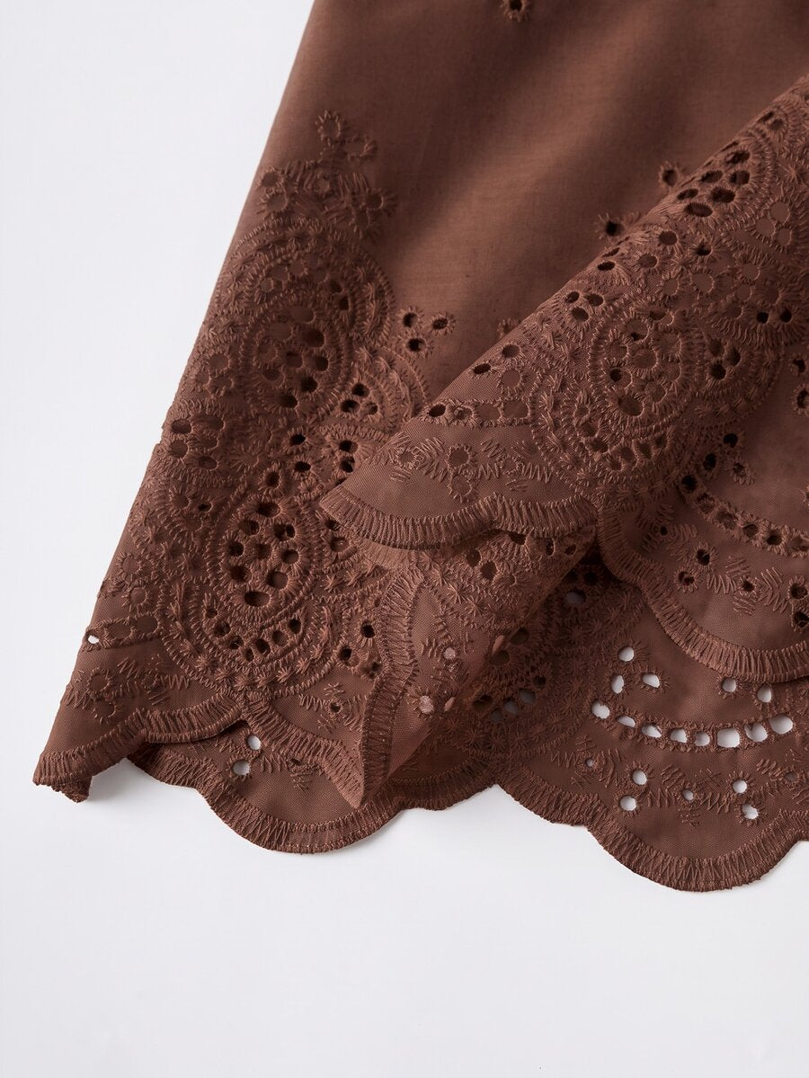 Vestido de Praia Feminino - Estampa de Palmeira e Detalhe de Nó