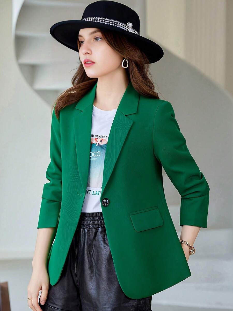 Blazer Feminino Alfaiataria Off White com Fenda nas Costas – do PP ao XXG | Boutique do Encanto