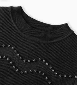 Blusa Suéter de Tricô Slim Fit Feminino Manga Longa Gola Redonda Elegante Outono/Inverno - Boutique do Encanto Blusas 