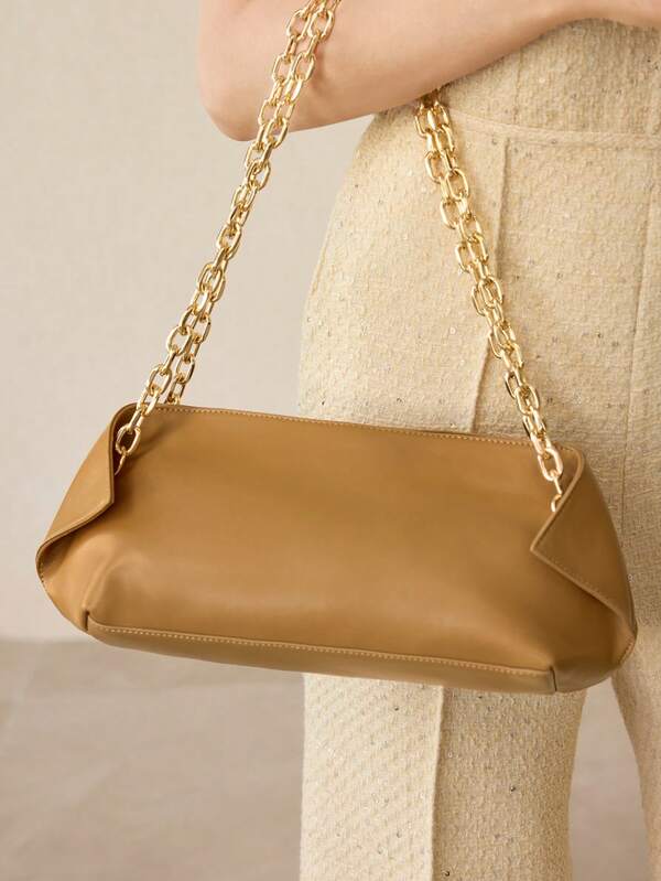 Bolsa Feminina de Ombro Delicada com Alça com Corrente - Coleção Evening Elegance - Boutique do Encanto Bolsas