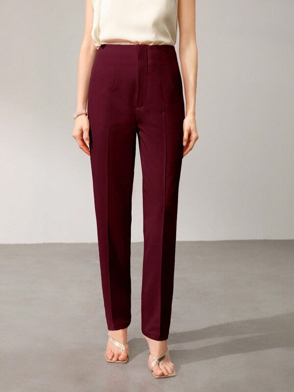 Calça Alfaiataria Feminina Afilada Forrada com Zíper – Social Escritório Elegante | Boutique do Encanto