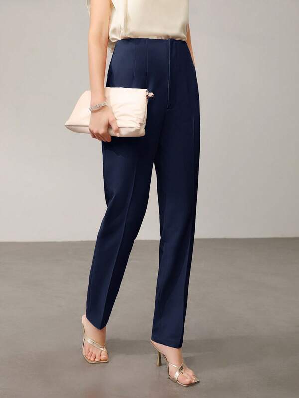 Calça Alfaiataria Feminina Afilada Forrada com Zíper – Social Escritório Elegante | Boutique do Encanto