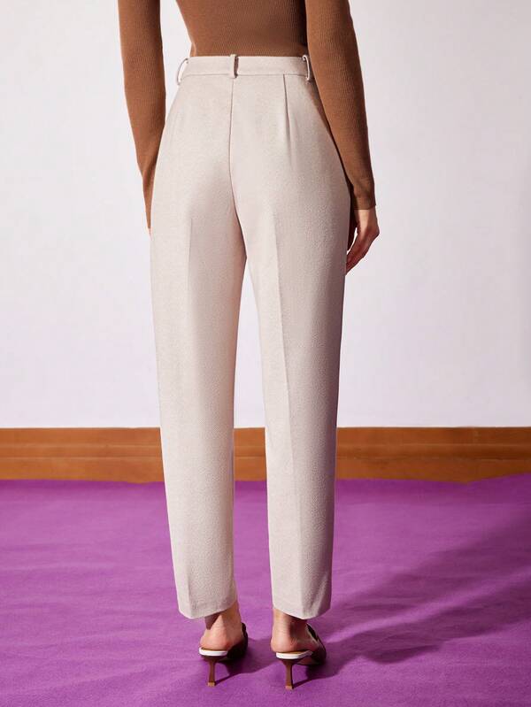 Calça Feminina de Alfaiataria Perna Reta Cintura Natural | Social Elegante Escritório - Boutique do Encanto Calças