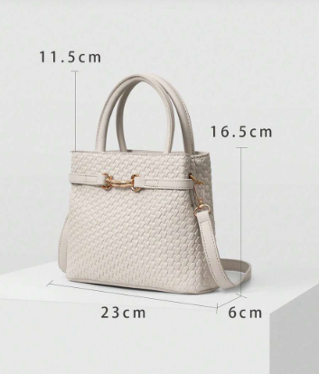 Bolsa Feminina Estruturada em Trama Natural com varios cores – Verão 2027
