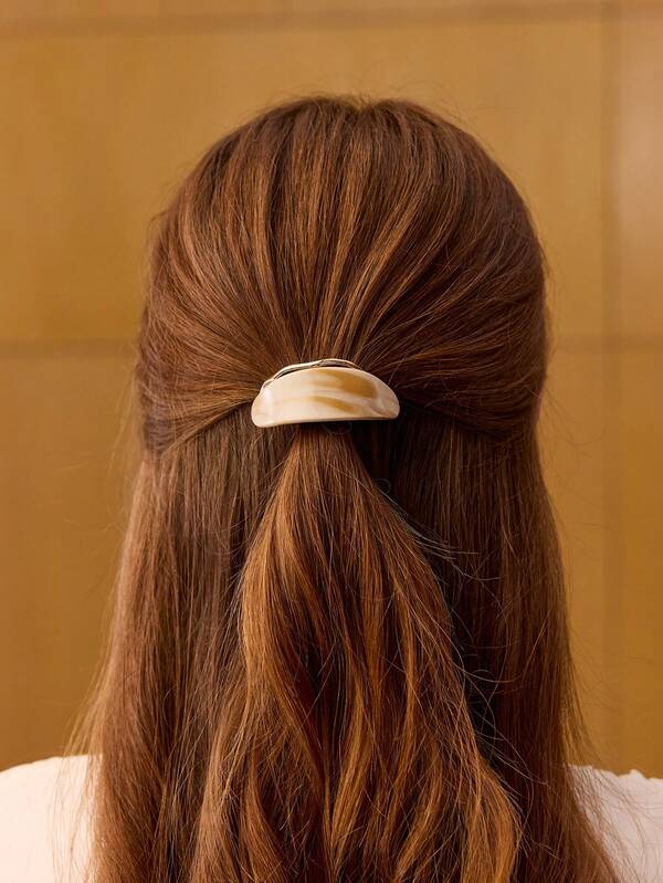 Elástico para Cabelo com Aplique Decorativo em Resina Âmbar – Coleção Milano - Boutique do Encanto 