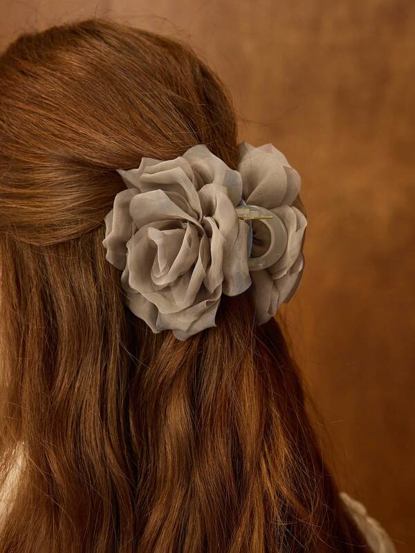 Presilha de Cabelo Elegante - Moda Feminina Flor em 3D - Coleção Romantic - Boutique do Encanto 