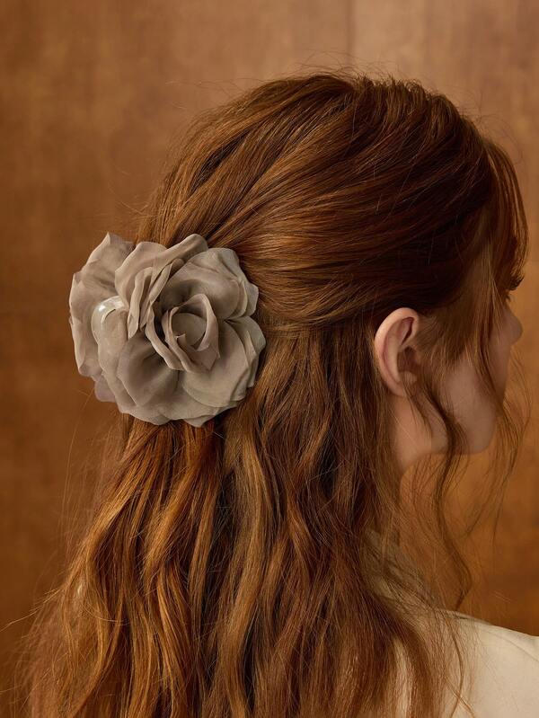 Presilha de Cabelo Elegante - Moda Feminina Flor em 3D - Coleção Romantic - Boutique do Encanto 