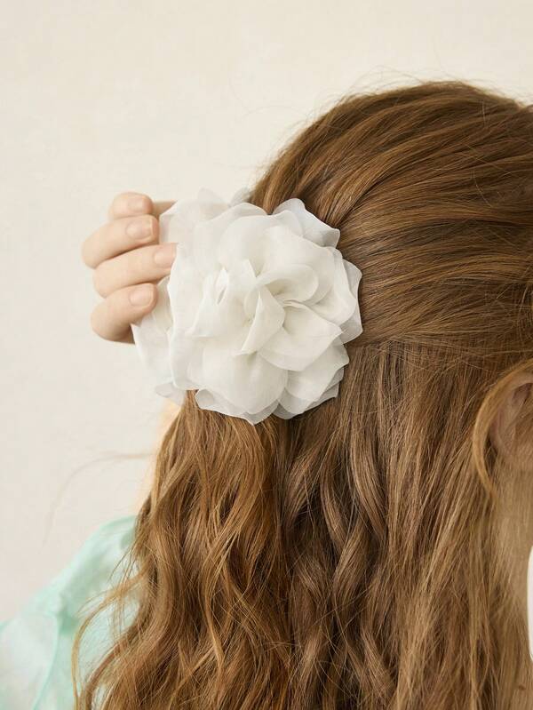 Presilha de Cabelo Elegante - Moda Feminina Flor em 3D - Coleção Romantic - Boutique do Encanto 