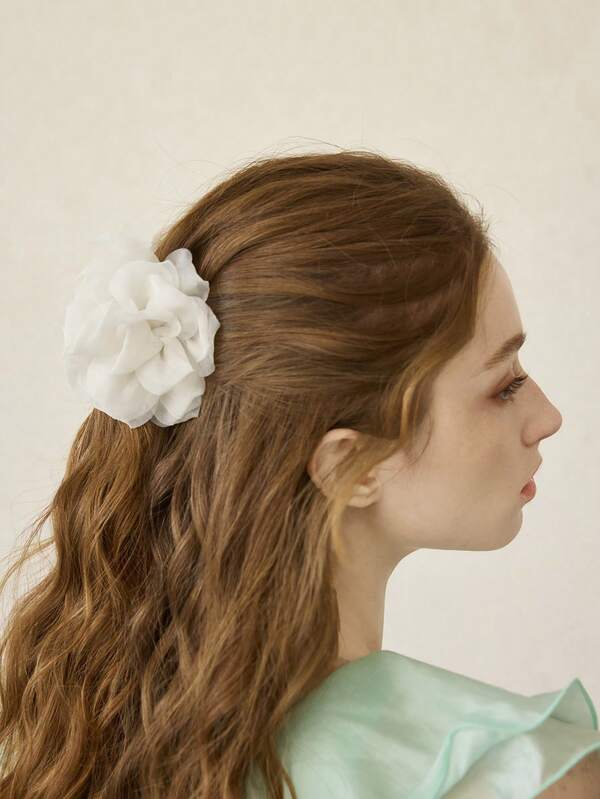 Presilha de Cabelo Elegante - Moda Feminina Flor em 3D - Coleção Romantic - Boutique do Encanto 