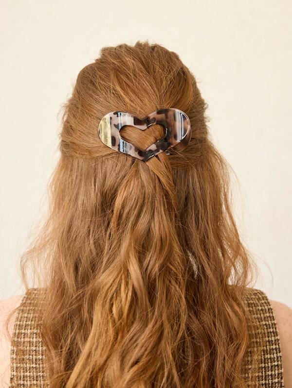 Presilha de Cabelo formato de Coração Vazado - Coleção Romantic - Boutique do Encanto 