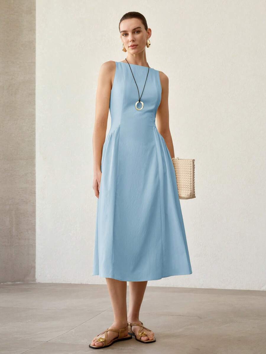 Vestido feminino Primavera Verão 27 com modelagem evasê